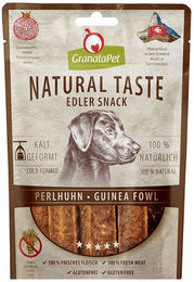 Produktbild von GranataPet Natural Taste Edler Geflügel Snack Perlhuhn für alle Altersstufen 5x90g