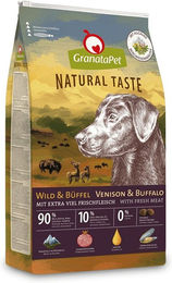Produktbild von GranataPet Natural Taste Hundefutter Wild und Büffel getreidefrei mit hohem Fleischanteil 2x12kg
