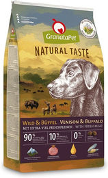 Produktbild von GranataPet Natural Taste Hundefutter Wild und Büffel getreidefrei mit hohem Fleischanteil 2x12kg - 2 x 12 kg