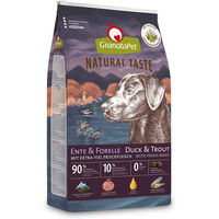 Produktbild von GranataPet Natural Taste Trockenfutter Ente & Forelle für Hunde, getreidefrei und ohne Zuckerzusätze, 4 kg - 4000 g