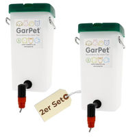 Produktbild von GranataPet Nippeltränke Set für Geflügel und Kleintiere aus Kunststoff - 2 x 1 l
