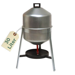 GranataPet Siphontränke aus Metall für Hühner mit 30 L Fassungsvermögen Silber - 30 l – Bild 1 von 13