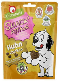 Produktbild von GranataPet Snack Attack Belohnungssnack Huhn für alle Altersstufen 4x100g