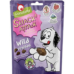 GranataPet Snack' Attack Wild Hundeleckerli getreidefrei ohne Zucker 120 g - 100 g – Bild 1 von 4