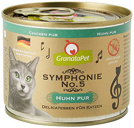 GranataPet Symphonie Katzenfutter Huhn & Fisch Stückchen in Gelee getreidefrei ohne Zucker Adult 6 x 200 g - 6 x 200 g – Bild 1 von 13