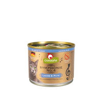 Produktbild von GranataPet Symphonie Katzenfutter Lachs & Pute Stückchen in Gelee getreidefrei ohne Zucker 6 x 200 g - 6 x 200 g