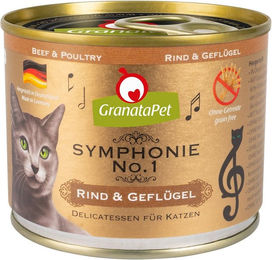 Produktbild von GranataPet Symphonie No. 1 Hundefutter Rind und Geflügel Adult 6x200g