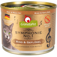 Produktbild von GranataPet Symphonie No. 1 Hundefutter Rind und Geflügel Adult 6x200g