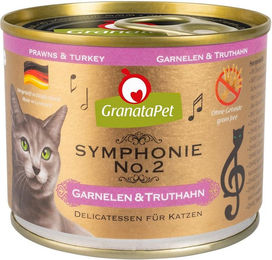 GranataPet Symphonie No. 2 Katzenfutter Garnelen und Truthahn für Adult 6x200g – Bild 1 von 1