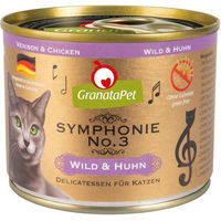 Produktbild von GranataPet Symphonie No. 3 Hundefutter Wild und Huhn Adult ohne Konservierungsstoffe 6x200g
