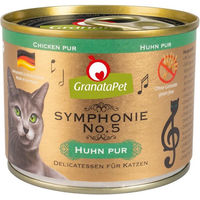 Produktbild von GranataPet Symphonie No. 5 Katzen Nassfutter Huhn pur getreidefrei und ohne Zucker für erwachsene Katzen 6x200g
