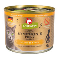 Produktbild von GranataPet Symphonie No. 7 Katzenfutter Huhn & Fisch getreidefrei 6x200g