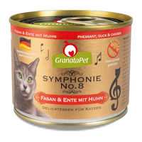 Produktbild von GranataPet Symphonie No. 8 Hundefutter Fasan Ente mit Huhn getreidefrei 6x200g