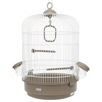 Produktbild von GranataPet Vogelkäfig für Wellensittiche und Nymphensittiche Rund Weiß aus Metall mit Zubehör