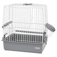 Produktbild von GranataPet Vogeltransportbox aus Metall für Wellensittiche in Grau Größe S