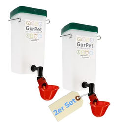GranataPet Wasserspender 2er Set Beckentränke 1000 ml für Geflügel, Küken, Hasen und Nager aus Kunststoff - 2 x 1000 ml – Bild 1 von 5