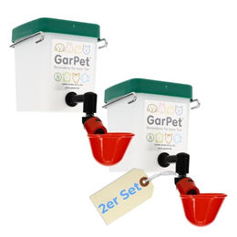 GranataPet Wasserspender 2er Set Beckentränke aus Kunststoff für Geflügel, Küken, Hasen und Nager 500 ml - 2 x 500 ml – Bild 1 von 6