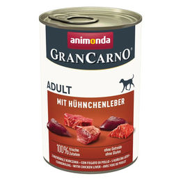 Produktbild von GranCarno Adult Hundefutter Huhn 12x400g