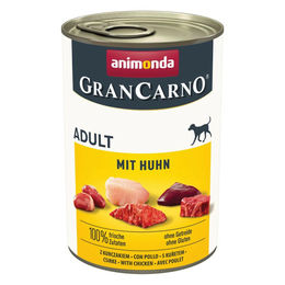 Produktbild von GranCarno Adult Hundefutter Huhn 12x400g - 12 x 400 g
