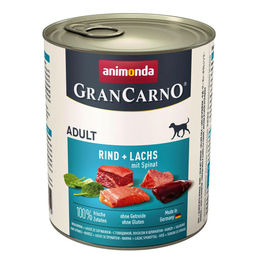 GranCarno Nassentrinkfutter Rind und Lachs für Hunde 6x800g - 6 x 800 g – Bild 1 von 1