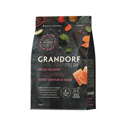 Grandorf Fresh Hundefutter Adult für mittelgroße und große Rassen mit Lachs getreidefrei und hypoallergen 3 kg – Bild 1 von 1