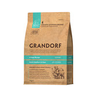 Produktbild von Grandorf Hundefutter für mittelgroße und große Rassen Adult 4 Meat mit hohem Fleischanteil 3 kg