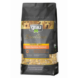 Grau Excellence Hunde-Trockenfutter Premium-Mix Basis-Gemüse-Flocken für alle Altersstufen und Größen 2x10kg – Bild 1 von 1