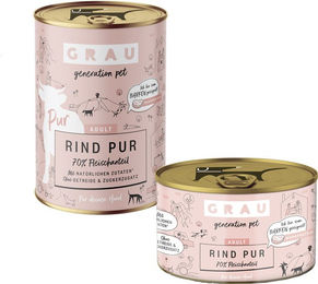 GRAU generation pet Hund Nassfutter Adult Rind Pur Monoprotein Getreidefrei 6 x 400 g – Bild 1 von 4