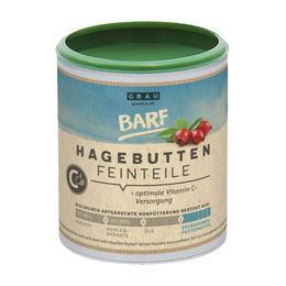 Grau Hagebutten Feinteile für Hunde vegan zur Immunstärkung 375 g - 375 g – Bild 1 von 3
