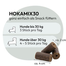Grau Hokamix Vitality Booster Snack Maxi Sensitive Vegan Hypoallergen Hund 800g – Bild 1 von 4