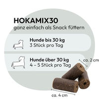 Produktbild von Grau Hokamix Vitality Booster Snack Maxi Sensitive Vegan Hypoallergen Hund 800g