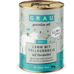 Grau Hund Adult Nassfutter Lamm mit Vollkornreis glutenfrei und monoprotein 6 x 400 g - 6 x 400 g – Bild 1 von 6