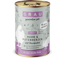 Produktbild von GRAU Hund Leckerli Huhn und Putenherzen getreidefrei und sensitive 2400g
