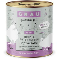 Produktbild von GRAU Hund Leckerli Huhn und Putenherzen getreidefrei und sensitive 4800g