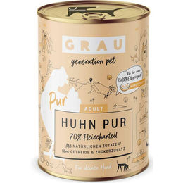 Grau Hund Nassfutter Huhn Pur Monoprotein Adult Stückchen in Sauce 6 x 400 g - 6 x 400 g – Bild 1 von 10