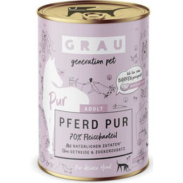 Grau Hund Nassfutter Pferd Pur Monoprotein Adult 400 g - 6 x 400 g – Bild 1 von 3