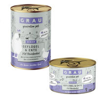 Produktbild von Grau Hund Nassfutter Senior Geflügel und Ente getreidefrei 6 x 400 g