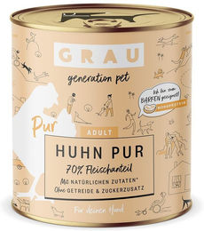 GRAU Hundefutter Adult Huhn Stückchen in Sauce getreidefrei und ohne Zucker 6x800g – Bild 1 von 1