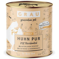 Produktbild von GRAU Hundefutter Adult Huhn Stückchen in Sauce getreidefrei und ohne Zucker 6x800g