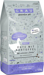 Produktbild von GRAU Hundefutter Ente mit Kartoffel Hypoallergen Getreidefrei Monoprotein Sensitive 2x12kg