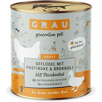Produktbild von GRAU Hundefutter Geflügel mit Pastinake und Brokkoli getreidefrei und sensitive 4800g