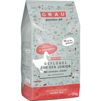 Produktbild von GRAU Hundefutter Junior Geflügel glutenfrei 12 kg - 12 kg