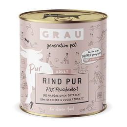 Produktbild von GRAU Hundefutter Rind Stückchen in Soße Hypoallergen Monoprotein 6 x 800 g - 6 x 800 g
