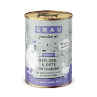 Produktbild von GRAU Hundefutter Senior Geflügel und Ente getreidefrei und ohne Zucker 6x400g