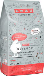 GRAU Hundetrockenfutter Junior Geflügel glutenfrei 3 kg - 3 kg – Bild 1 von 4