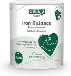 Produktbild von GRAU Iron Balance Rinderblutpulver Nahrungsergänzung zur Unterstützung bei Eisenmangel und Muskelaufbau 1000g