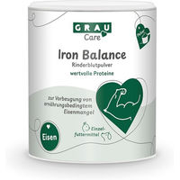 Produktbild von GRAU Iron Balance Rinderblutpulver Nahrungsergänzung zur Unterstützung bei Eisenmangel und Muskelaufbau 1000g