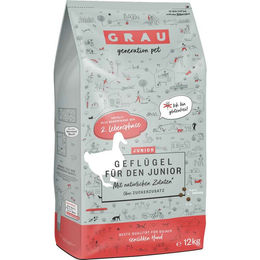 Produktbild von Grau Junior Hundefutter Geflügel Glutenfrei Allergikerfreundlich 2 x 12 kg