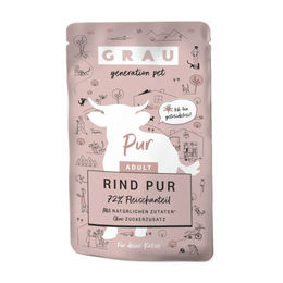 GRAU Katze Adult Getreidefrei Rind Pur Stückchen in Sauce 16 x 125 g - 16 x 125 g – Bild 1 von 2