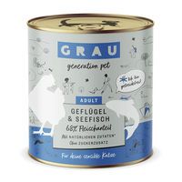 Produktbild von GRAU Katzen Nassfutter Adult Geflügel & Seefisch Getreidefrei Stückchen in Soße 6 x 800 g - 6 x 800 g